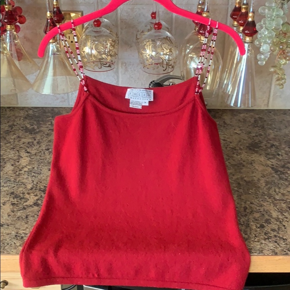 Saks fifth avenue sweater tank sz M